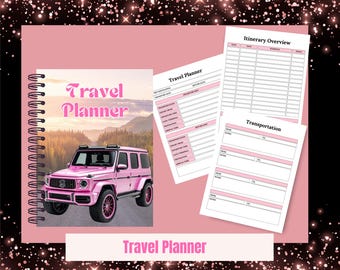 Travel Planner PLR, DFY Travel Guide, Budget and Expense Tracker, Transportation Planner, Flight Information Tracker, Weekly Itinerary