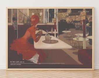 Paris Cafe Art Print: Impressionist Woman, Fernand Lungren