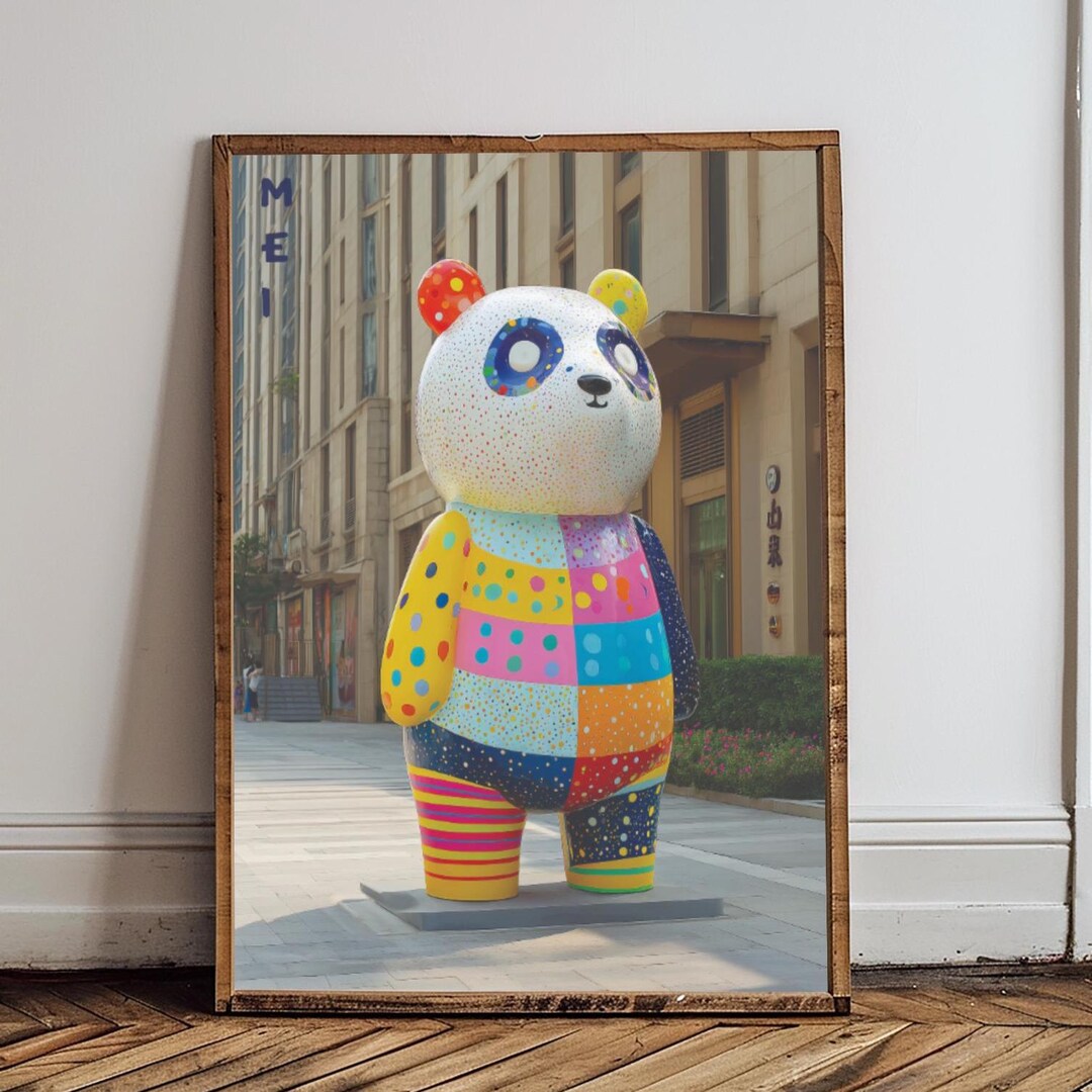 Tokyo Japanese Panda Street Art Print: Kawaii Teen Cool Wall Art ...