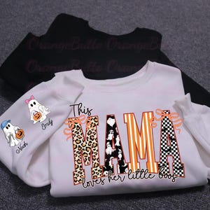 This Mama Loves Her Boos PNG, Spooky Mama Png, Halloween Ghost png, Custom Halloween Mama png, Mama with Kids Name, Halloween Gift for Mom