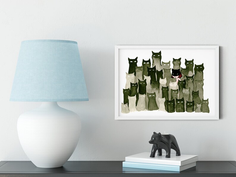 Fake It 'Til You Make It. Cat Illustration Giclée Print image 2