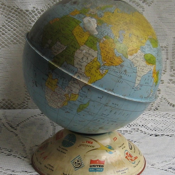 Vintage World Globe Bank