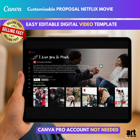 Proposal Video – Editable Netflix-inspired Personalized Video