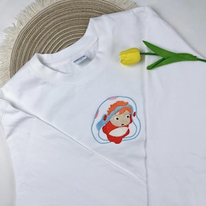 Kawaii Anime Embroidered T-Shirt Hoodie or Sweater: Unisex Otaku Gift