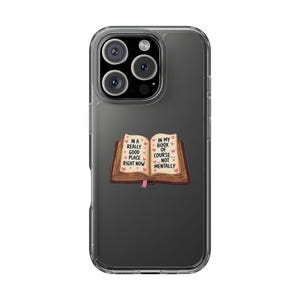 Book Lovers Clear Phone Case, Cute Phone Cover for Reading Enthusiasts, Gifts for Book Lovers, Literary Phone Case, Aesthetic [...]