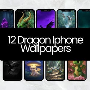 12 Dragon iPhone Wallpapers – Fantasy Digital Art Backgrounds | Fire Dragon Lock Screen | Dark Aesthetic iOS Wallpapers