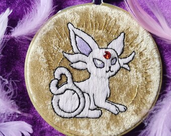 ファイルセット＋α　ブラッキー、エーフィ、イーブイ、エンテイ、スイクン、ライコウ 刺繍ファイル: Eeveelution ポケドールセット 1 (イーブイ、エーフィ