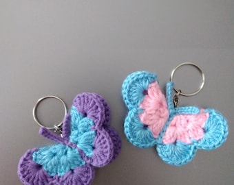 Crochet Butterfly Keychain Pattern – Easy Amigurumi PDF Tutorial – Beginner Friendly Spring Accessory – Instant Download