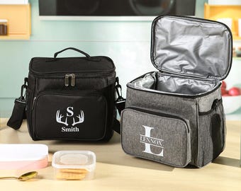 Bolsa térmica personalizada para almuerzo, bolsa para picnic al aire libre, reutilizable, de un solo hombro, ideal para hombres, mujeres, niños, oficina y escuela.