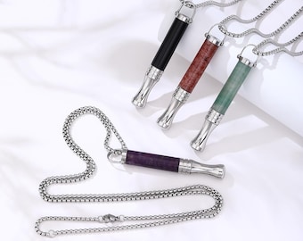 Anxiety Breathing Necklace with Resistance,Breathing Exercises Meditation Portable Wellness,Gift for Women Men