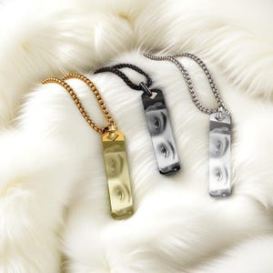 Gepersonaliseerde oogfoto hanger ketting: roestvrijstalen sieraden op maat