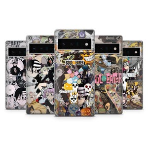 Capa de celular Soul Eater com estampa esportiva de anime Maka Albarn para Google Pixel 10, 9, 8, 7A, iPhone 17, 16, 15, 14, Samsung S25, S24, S23, A16, A25