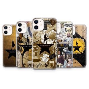 Hamilton Musical Phone Case Broadway Star Cover for iPhone 17Pro, 16, 15, 14, 13, 12, Samsung S25, S24, S23, A16, A35, A55, Pixel 10, 9 , 8