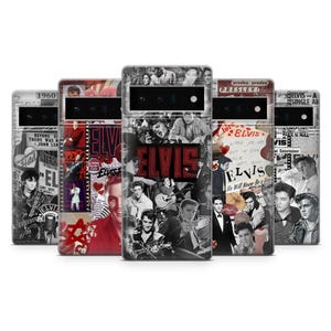 Elvis Presley Handyhülle Vintage King Cover für Google Pixel Pixel 10Pro, 9, 8, 7A, iPhone 17, 16, 15, 14, Samsung S25, S24, S23, A16, A25