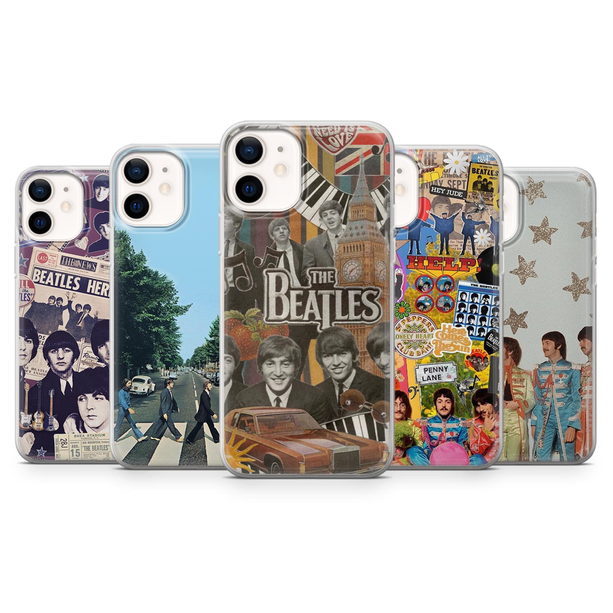 The Beatles Phone Case Music Legend Cover for iPhone 17Pro, 16, 15, 14, 13, 12, Samsung S25, S24, S23, A16, A35, A55, Pixel 10, 9, 8