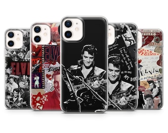 Elvis Presley Handyhülle Vintage Aesthetic Cover für iPhone 17Pro, 16, 15, 14, 13, 12, 11, Samsung S25, S24, S23, A16, A35, A55, Pixel 10, 9