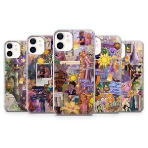 Disney Princess Phone Case Tangled Rapunzel Cover for iPhone 17Pro, 16, 15, 14, 13, 12, Samsung S25, S24, S23, A16, A35, A55, Pixel 10, 9