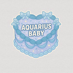 Pegatinas de Acuario para bebé: vinilo adorable para amantes de la astrología, decoración del hogar, regalo para amigos, accesorio para el horóscopo.