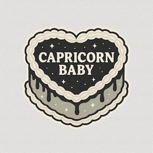 Vinylstickers baby Steenbok - schattige dierenriemkunst voor stickers, plannerdecoratie, cadeaus, huis- en laptopdecoratie