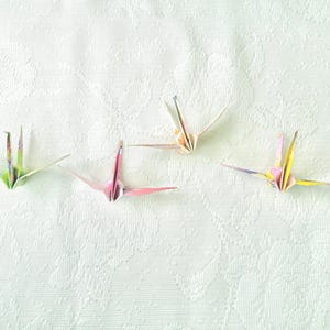 Handmade Set of 100 Origami Cranes –Colorful Selection