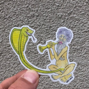 Snake Charmer sticker
