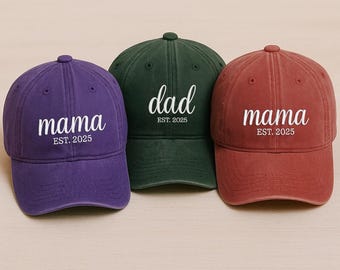 Custom Embroidered Trucker Hat: Personalized Dad Gift with EST Year
