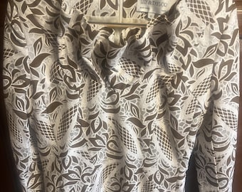 Mother Of The Bride Lily & Taylor Lined Brown White Dress Size 6 New York Paris