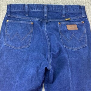 Vintage Wrangler 13MWZ Cowboy Cut Jeans 36x38 USA Made Dark Wash Western image 5