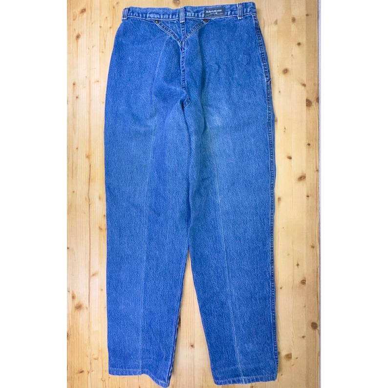 Jeans vintage Mme Rocky Mountain Wrangler : denim western plissé taille haute image 2