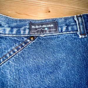 Jeans vintage Mme Rocky Mountain Wrangler : denim western plissé taille haute image 8