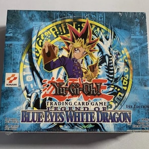 YUGIOH Legend of Blue-eyes white dragon 1st Edition werkseitig versiegelte Booster Box