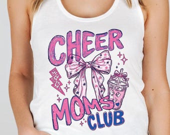 Camiseta sin mangas del Club de Mamás de Animadoras, Top corto para Mamás Animadoras, Camisetas sin mangas estilo nadadora para competiciones de animadoras