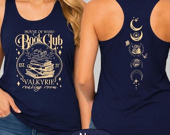 Camiseta sin mangas House Of Wind Book Club, top corto Reading Room, camiseta deportiva Fantasy Club, BP