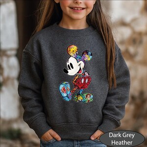Sweat-shirt Mickey, personnages Disney, pull Mickey Splash, sweat à capuche coloré Mickey Mouse image 4