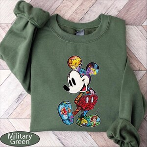 Sweat-shirt Mickey, personnages Disney, pull Mickey Splash, sweat à capuche coloré Mickey Mouse image 2