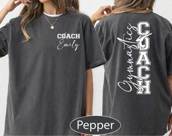 Camiseta personalizada de entrenador de gimnasia, camiseta de gimnasia con colores cómodos, camiseta de profesor de gimnasia, BP
