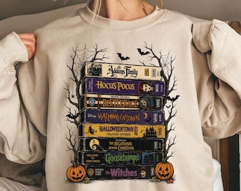 Vintage Halloween VHS Sweatshirt, Halloween Movies Sweater, Horror Scary Hoodie