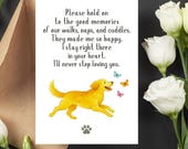 Dog Sympathy Card, Pet Loss Printable, Golden Retriever Memorial, Pet Grief Card, Pet Condolence Gift, Dog Remembrance, Digital Download