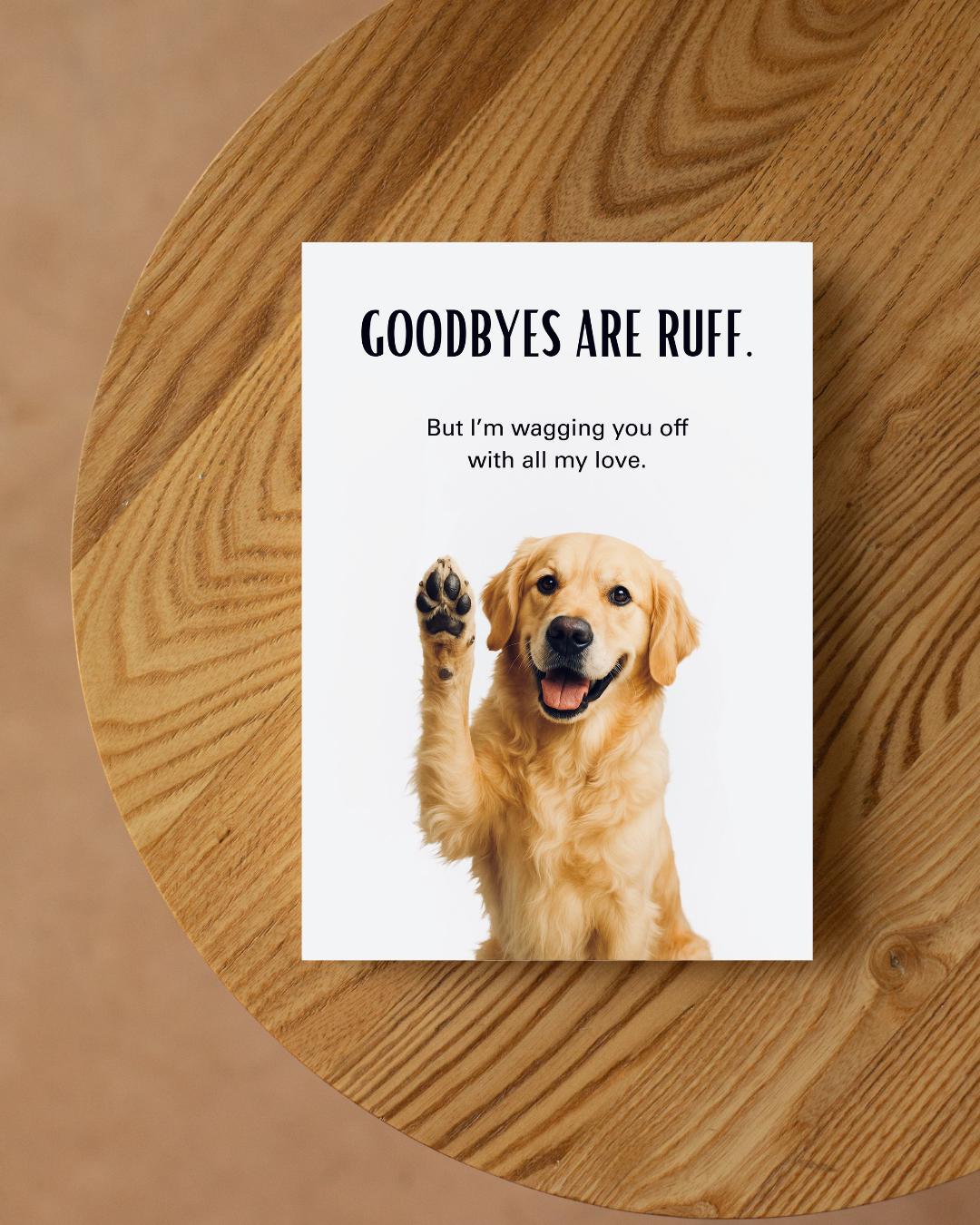 Golden Retriever Phnom Penh: biglietto di auguri in carta perla: biglietto di ringraziamento, regalo di San Valentino, biglietto di compleanno, biglietto dell'amicizia, biglietto di nozze