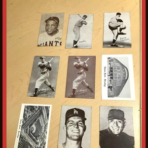 BROOKLYN DODGER KARTEN Mays Moon Ebbets Feld Drysdale Hodges Newcombe Antonelli