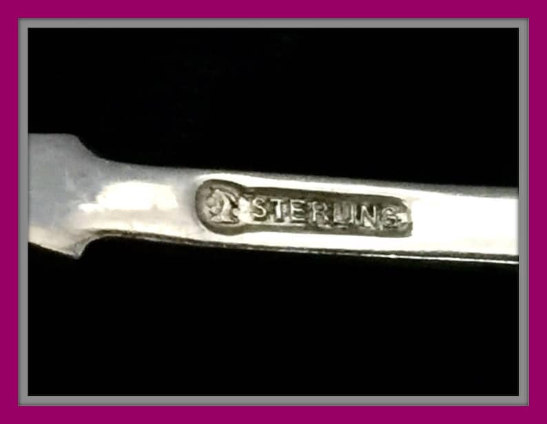 OLIVE FORKS Two Wilcox Eversten STERLING Silver D Monogram Retail 125.00!