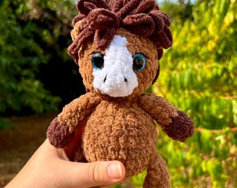 Crochet Horse Plush | Handmade Amigurumi Horse | Soft Animal Plush | Horse Lover Gift | Handmade Horse Plush