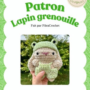 Rabbit and Frog Crochet Pattern PDF | Amigurumi Bunny Frog Pattern | French Tutorial | Original Crochet Pattern | Crochet Pattern
