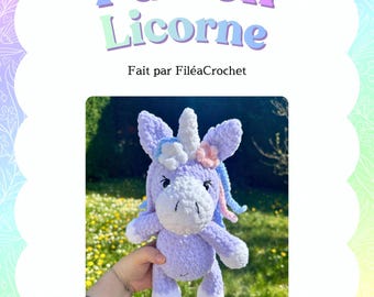 Unicorn Crochet Pattern PDF | Amigurumi Unicorn Pattern | French Tutorial | Magic Crochet Pattern | Plush Crochet Pattern