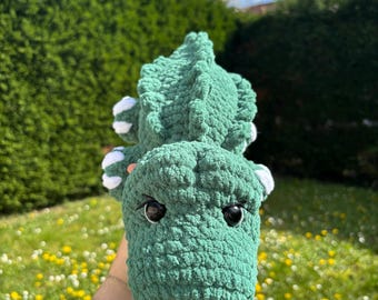 Crochet Crocodile Plush | Handmade Amigurumi Animal | Cute Green Plush | Original Gift for Children | Handmade Crocodile Plush