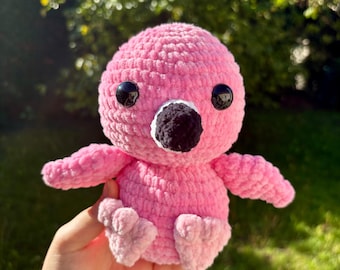 Crochet Flamingo Plush | Handmade Amigurumi Flamingo | Cute Animal Plush | Unique Gift | Handmade Flamingo Plush