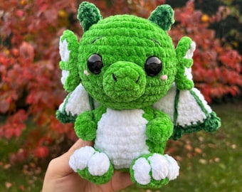Crocheted Little Dragon Plush | Handmade Amigurumi Dragon | Cute Fantasy Plush | Unique Gift | Small Dragon Plush Handmade