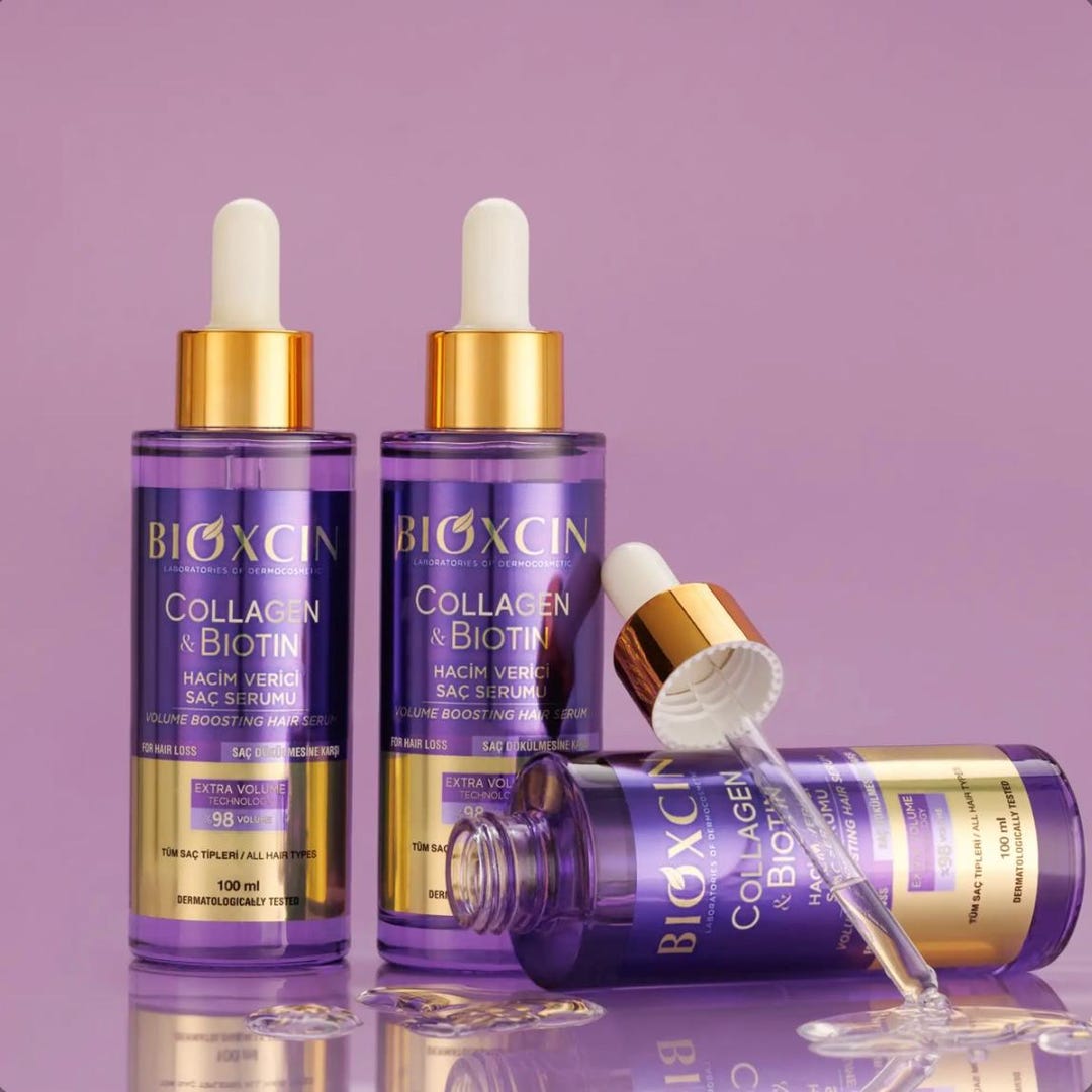 Bioxcin Collagen and Biotin Hair Serum | Extra Volume and Anti Hair ...
