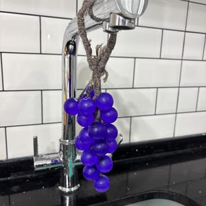 Grape Soap Handmade Fruit Soap Decor, Unique Guest Soap, Cute Bathroom Soap, Handcrafted grape soap
