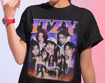 Retro Itzy Gold Shirt, ITZY Born to Be 2nd World Tour Shirt
